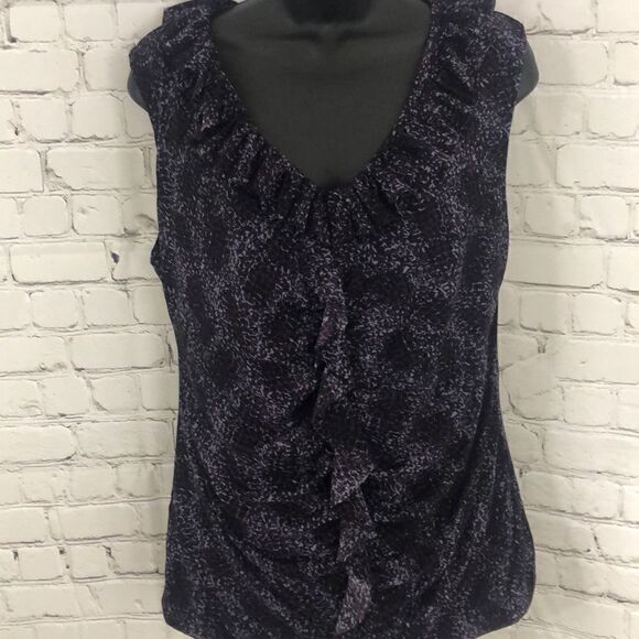 Halogen multi purple color sleeveless top - Picture 1 of 5